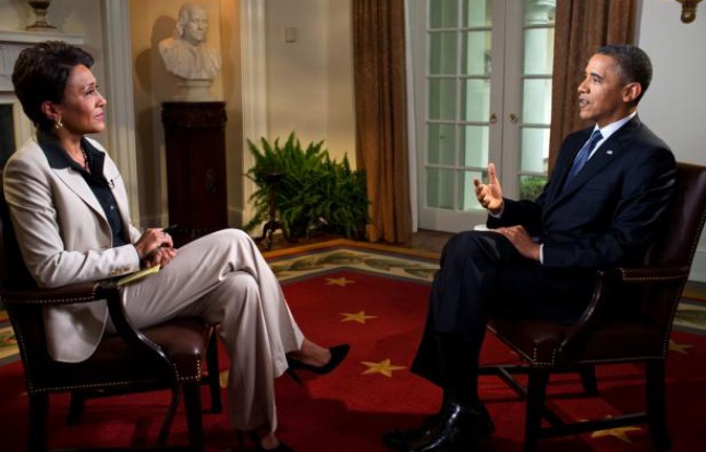 Barack Obama, invité de la chaîne ABC, le 9 mai 2012. Barack Obama, invité de la chaîne ABC, le 9 mai 2012.