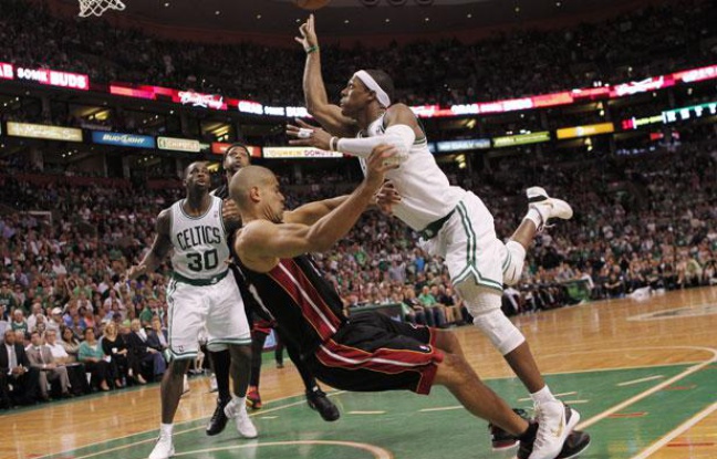 Le match Boston-Miami, le 3 juin 2012, à Boston. Le match Boston-Miami, le 3 juin 2012, à Boston.