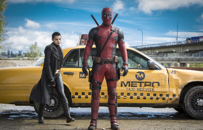 Brianna Hildebrand et Ryan Reynolds dans Deadpool Brianna Hildebrand et Ryan Reynolds dans Deadpool