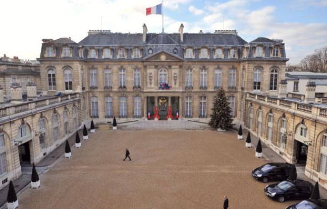 Vue du palais de l'Elysée. Vue du palais de l'Elysée.