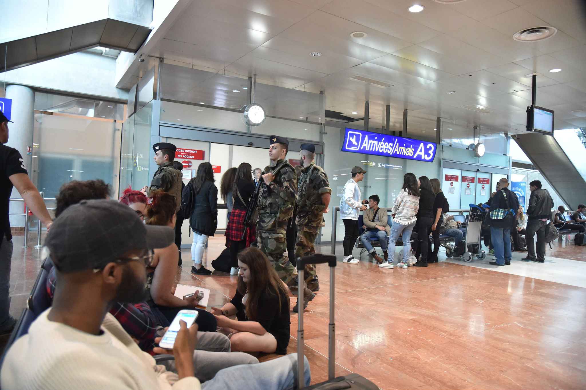 Rencontre dans un aeroport
