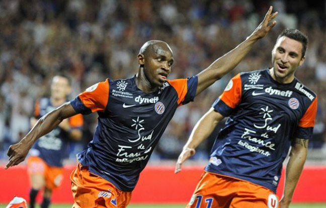 Camara et Herrera fêtent un but contre Toulouse, le 10 août 2012 au stade de la Mosson. Camara et Herrera fêtent un but contre Toulouse, le 10 août 2012 au stade de la Mosson.