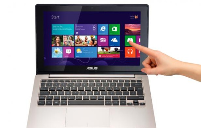 Un PC portable tactile d'Asus sous Windows 8. Un PC portable tactile d'Asus sous Windows 8.