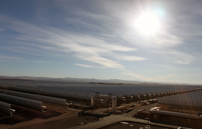La centrale solaire de Noor, au Maroc, le 12 octobre 2016. La centrale solaire de Noor, au Maroc, le 12 octobre 2016.
