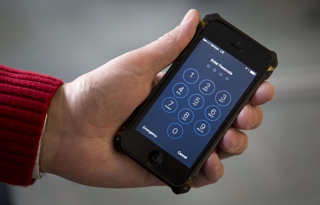 Illustration: un iPhone protégé par un code PIN. Illustration: un iPhone protégé par un code PIN.