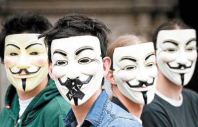 Les Anonymous vont manifester. Les Anonymous vont manifester.