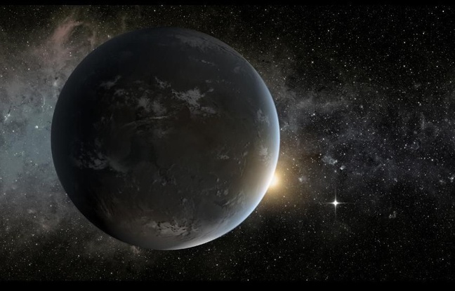 Vue d'artiste d'une exoplanète, ici Kepler 32f. Vue d'artiste d'une exoplanète, ici Kepler 32f.