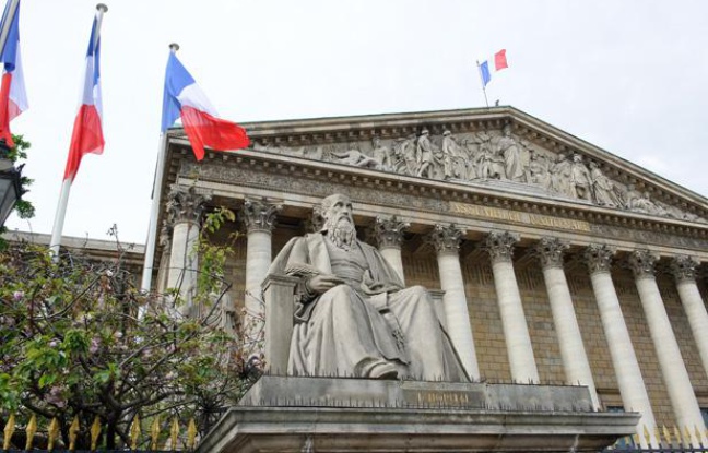 L'Assemblée nationale à Paris. L'Assemblée nationale à Paris.