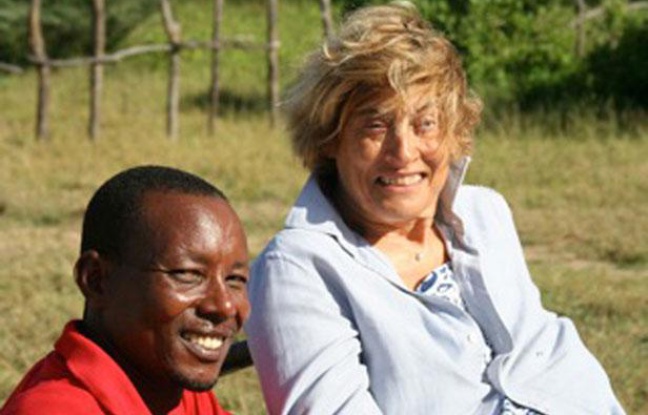 Marie Dedieu et son compagnon kényan, John Lepapa. Marie Dedieu et son compagnon kényan, John Lepapa.