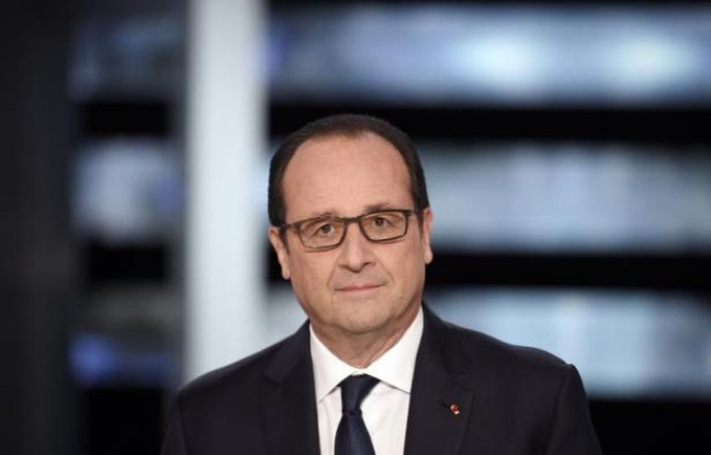 François Hollande sur le plateau de TF1 à Aubervilliers le 6 novembre 2014 François Hollande sur le plateau de TF1 à Aubervilliers le 6 novembre 2014