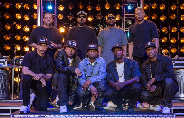 Une partie du casting de «Straight Outta Compton». Une partie du casting de «Straight Outta Compton».