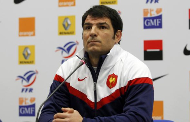 Le sélectionneur du XV de France, Marc Lièvremont lors d'un point presse à Marcoussis, le 10 février 2010. Le sélectionneur du XV de France, Marc Lièvremont lors d'un point presse à Marcoussis, le 10 février 2010.