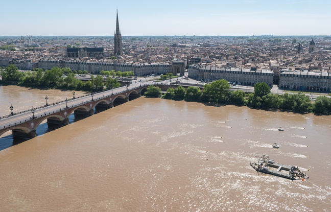 Site d'expérimentation d'hydroliennes fluviales Seeneoh à Bordeaux