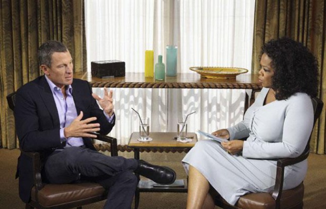 L'ex-cycliste américain Lance Armstrong, lors de son interview avec Oprah Winfrey, les 17 et 18 janvier 2013 L'ex-cycliste américain Lance Armstrong, lors de son interview avec Oprah Winfrey, les 17 et 18 janvier 2013