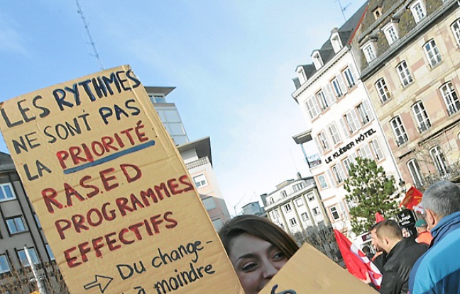 Les profs s'étaient déjà mobilisés
le 31 janvier. Les profs s'étaient déjà mobilisés
le 31 janvier.