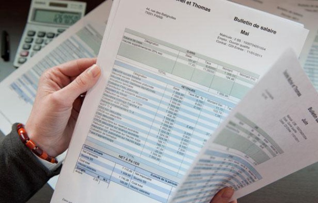Illustration de fiches de salaire. Illustration de fiches de salaire.