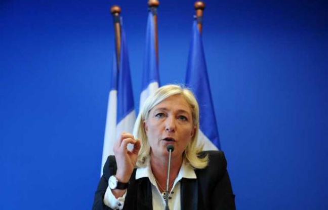 Marine Le Pen lors d'une conférence de presse au siège du Front national à Nanterre, le 14 spetembre 2012. Marine Le Pen lors d'une conférence de presse au siège du Front national à Nanterre, le 14 spetembre 2012.