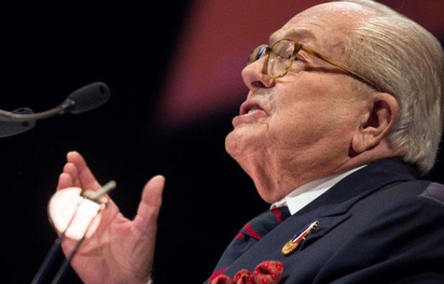 Jean-Marie Le Pen lors de la convention présidentielle du FN, le 18 février à Lille. Jean-Marie Le Pen lors de la convention présidentielle du FN, le 18 février à Lille.