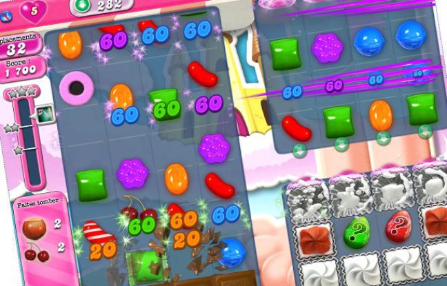 Le jeu Candy crush saga, jeu à succès. Le jeu Candy crush saga, jeu à succès.