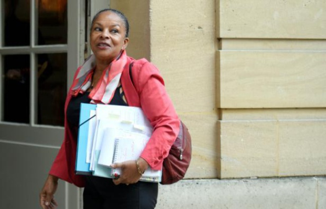 La ministre de la Justice, Christiane Taubira, le 6 janvier 2016 à Matignon La ministre de la Justice, Christiane Taubira, le 6 janvier 2016 à Matignon