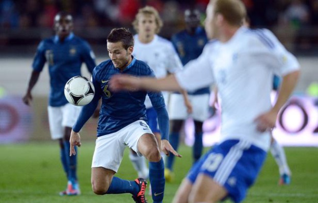 Yohan Cabaye lors du match de qualification pour le Mondial 2014 France-Finlande, le 7 septembre 2012. Yohan Cabaye lors du match de qualification pour le Mondial 2014 France-Finlande, le 7 septembre 2012.