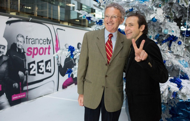 Nelson Monfort (à g.) et Philippe Candeloro, les commentateurs de France Télévisions pour le patinage aux JO de Sotchi, le 17 décembre 2013 à Paris Nelson Monfort (à g.) et Philippe Candeloro, les commentateurs de France Télévisions pour le patinage aux JO de Sotchi, le 17 décembre 2013 à Paris