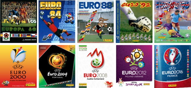 Albums Panini des euros de football