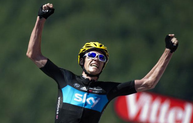 Christopher Froome, le 7 juillet 2012, à Tomblaine. Christopher Froome, le 7 juillet 2012, à Tomblaine.