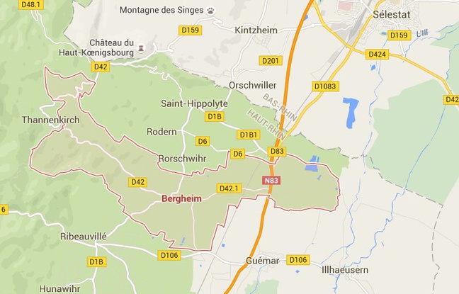 Bergheim. Google Maps. Capture d'écran. Bergheim. Google Maps. Capture d'écran.
