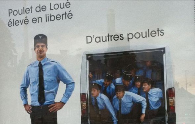 Pourquoi Appel T On Les Policiers Des Poulets Une pub pour les poulets fait grincer les dents de la police