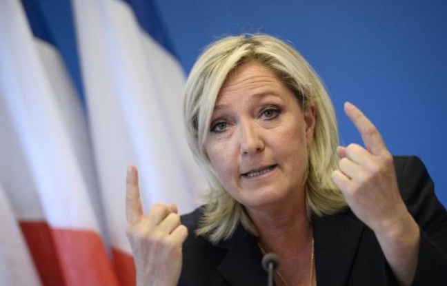 Marine Le Pen le 25 juin 2014 à Nanterre près de Paris Marine Le Pen le 25 juin 2014 à Nanterre près de Paris