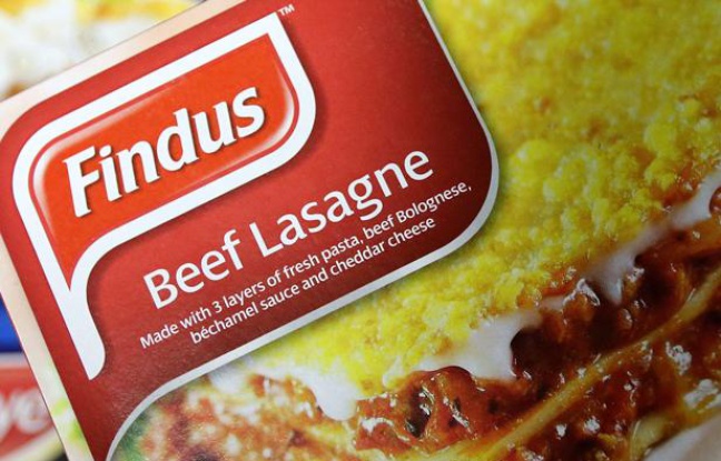Des lasagnes surgelées de marque Findus. Des lasagnes surgelées de marque Findus.