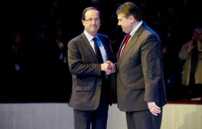 Le candidat PS à l'Elysée François Hollande a reçu vendredi à Paris quelques leaders sociaux-démocrates européens dont le président du SPD allemand, Sigmar Gabriel, et le chef du Parti démocrate italien, Pier Luigi Bersani, l'occasion de répéter sa volonté de renégocier le traité européen de discipline budgétaire. Le candidat PS à l'Elysée François Hollande a reçu vendredi à Paris quelques leaders sociaux-démocrates européens dont le président du SPD allemand, Sigmar Gabriel, et le chef du Parti démocrate italien, Pier Luigi Bersani, l'occasion de répéter sa volonté de renégocier le traité européen de discipline budgétaire.