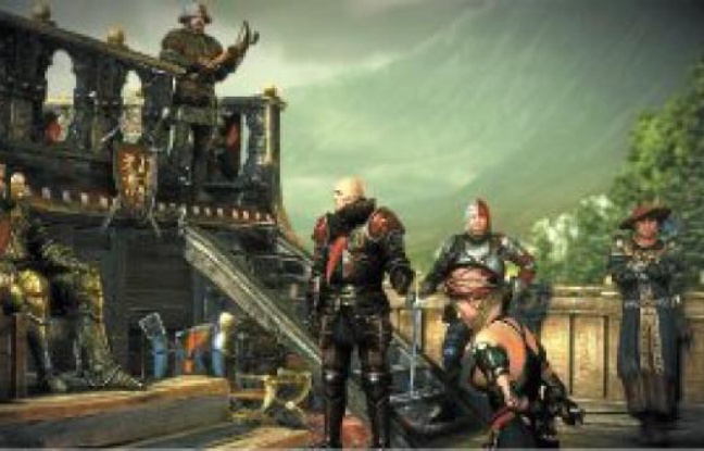 Une scène extraite de « The Witcher 2 : Assassins of Kings Enhanced Edition » sur Xbox 360. Une scène extraite de « The Witcher 2 : Assassins of Kings Enhanced Edition » sur Xbox 360.