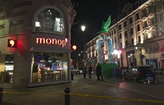Le magasin Monop' braqué à Lille. Le magasin Monop' braqué à Lille.
