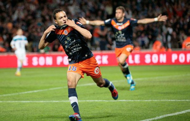 Karim Aït Fana auteur d'un but à Montpeklllier suivi d'Olivier Giroud, auteur de la passe décisive lors de la 37e journée de Ligue 1. Karim Aït Fana auteur d'un but à Montpeklllier suivi d'Olivier Giroud, auteur de la passe décisive lors de la 37e journée de Ligue 1.