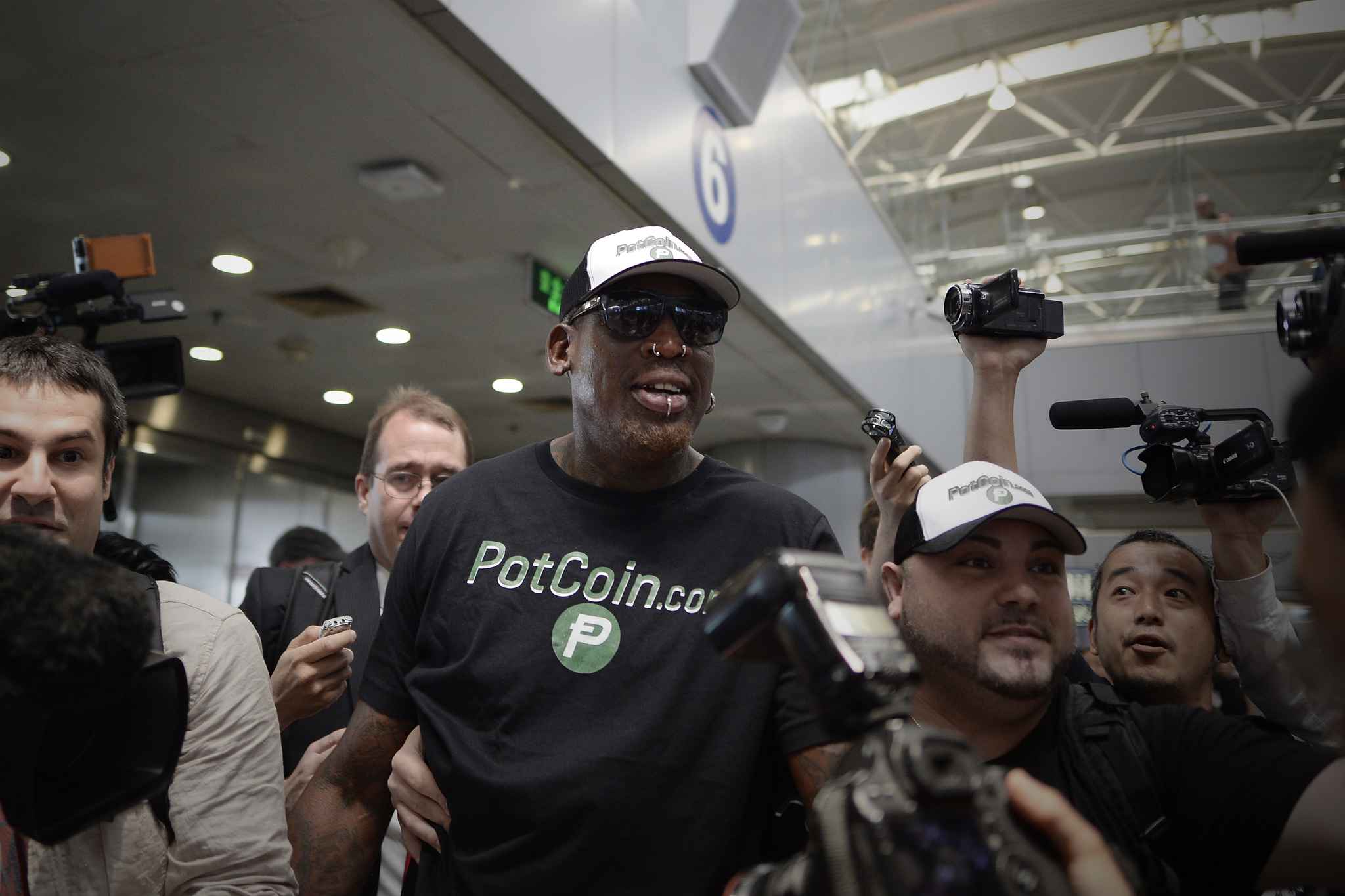 L'ex-basketteur américain Dennis Rodman en route pour Pyongyang — Corée du Nord