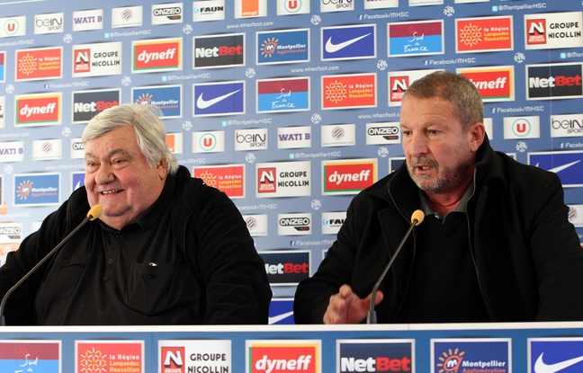 Loulou Nicollin et Rolland Courbis à Montpellier, en décembre 2013. Loulou Nicollin et Rolland Courbis à Montpellier, en décembre 2013.
