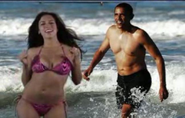 Amber Lee Ettinger dans le clip «I got a crush on Obama» Amber Lee Ettinger dans le clip «I got a crush on Obama»