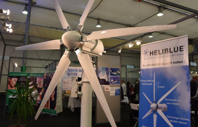 L'éolienne à six pales d'Heliblue a remporté le prix du Premier ministre du concours Lépine européen de Strasbourg 2015. L'éolienne à six pales d'Heliblue a remporté le prix du Premier ministre du concours Lépine européen de Strasbourg 2015.