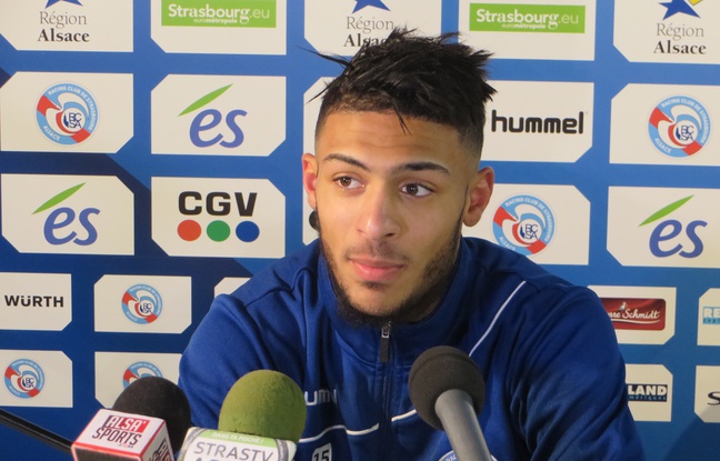 Strasbourg, le 8 janvier 2015. - Le milieu offensif Denis Bouanga a marqué pour son premier match de National vec le Racing face à Belfort (2-0). Strasbourg, le 8 janvier 2015. - Le milieu offensif Denis Bouanga a marqué pour son premier match de National vec le Racing face à Belfort (2-0).