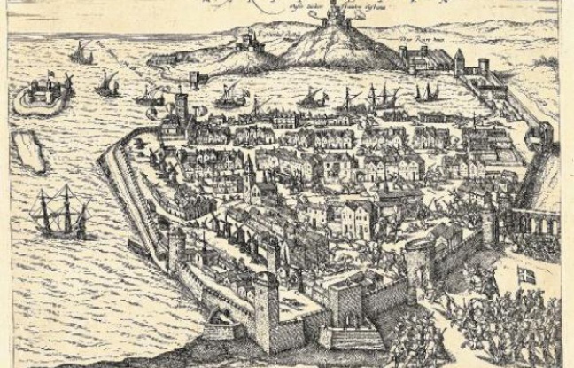 Gravure sur cuivre de la ville, par Georg Braun et Franz Hogemberg (1574) Gravure sur cuivre de la ville, par Georg Braun et Franz Hogemberg (1574)