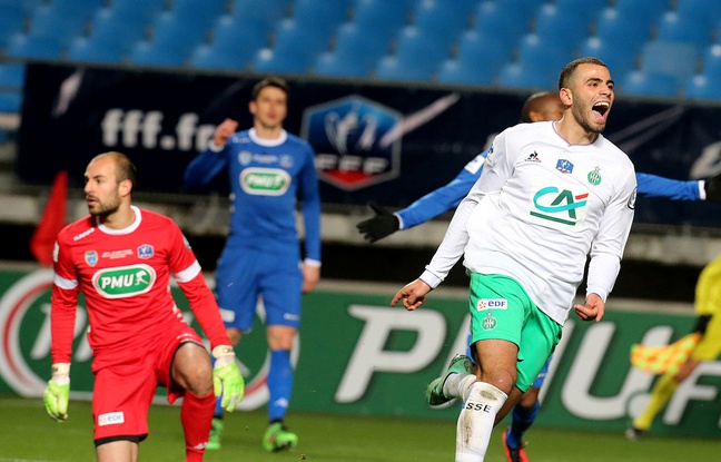 Oussama Tannane s'est encore mis en évidence mercredi en inscrivant le premier but stéphanois lors de la qualification en Coupe de France à Troyes (1-2). FRANCOIS NASCIMBENI Oussama Tannane s'est encore mis en évidence mercredi en inscrivant le premier but stéphanois lors de la qualification en Coupe de France à Troyes (1-2). FRANCOIS NASCIMBENI