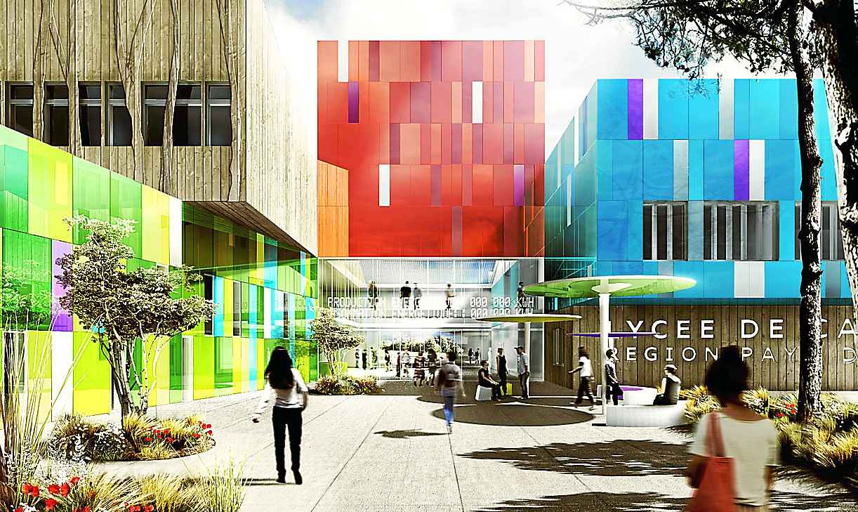 Nantes: La construction du nouveau lycée de Carquefou est Nantes: La construction du nouveau lycée de Carquefou est