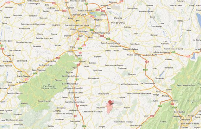 Google Map de Grand-Serre (Drôme), réalisée le 22 février 2013. Google Map de Grand-Serre (Drôme), réalisée le 22 février 2013.
