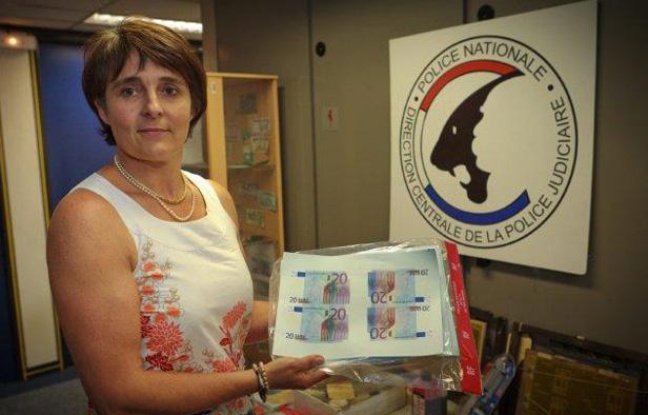 Corinne Bertoux, chef de l’Office central pour la répression du faux-monnayage à la direction centrale de la police judiciaire. Corinne Bertoux, chef de l’Office central pour la répression du faux-monnayage à la direction centrale de la police judiciaire.