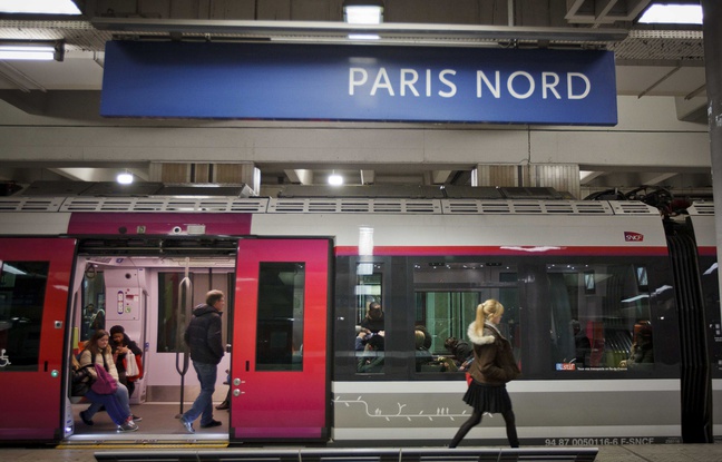 Un train de la SNCF en Gare du Nord. Un train de la SNCF en Gare du Nord.