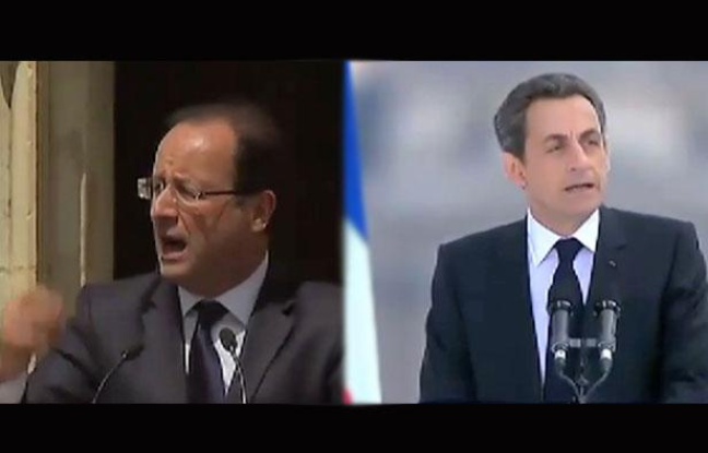 Montage photo: François Hollande et Nicolas Sarkozy le 1er mai 2012. Montage photo: François Hollande et Nicolas Sarkozy le 1er mai 2012.