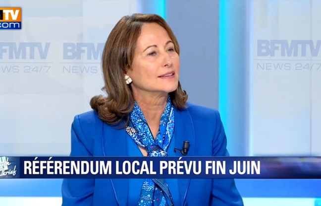 Ségolène Royal sur BFMTV le 17 mars 2016. Ségolène Royal sur BFMTV le 17 mars 2016.