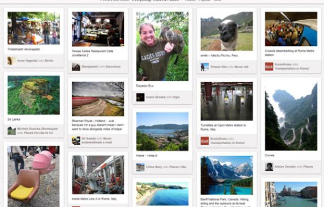 Le réseau social Pinterest. Le réseau social Pinterest.